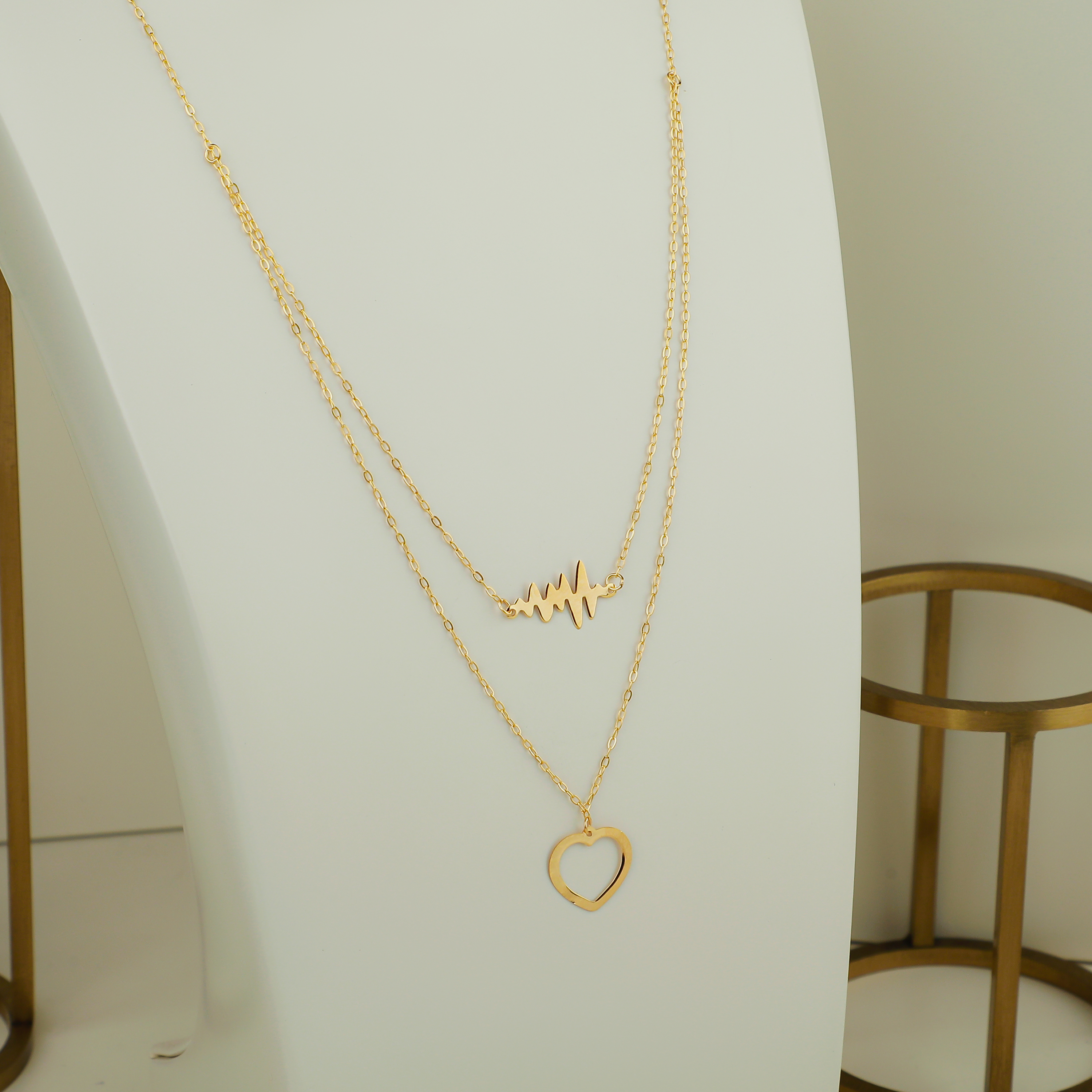 18 karat gold choker, made in Turkey - (H-0553)